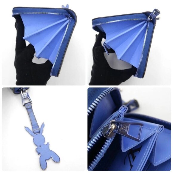 Louis Vuitton Wallet Masters Collection Monet Blue Rare by Jeff Koons - Picture 6 of 11